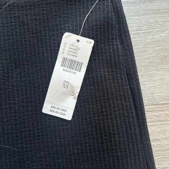 Anthropologie Sanctuary Women's The Kicker Flared Leggings Ribbed Black, XS - Picture 4 of 4